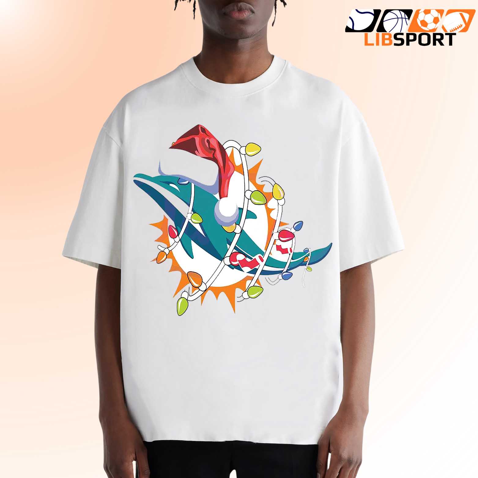 Miami Dolphins Christmas T-Shirt, Football Tee, Holiday Nfl Fan Shirt